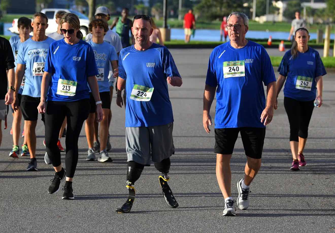 Quadruple Amputee Finishes Race With New Prostheses